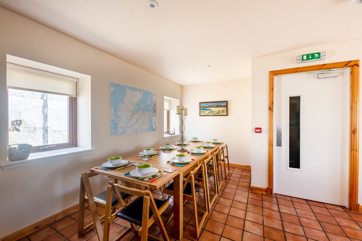 The Barn at Black Isle Berries - dining area seating 10